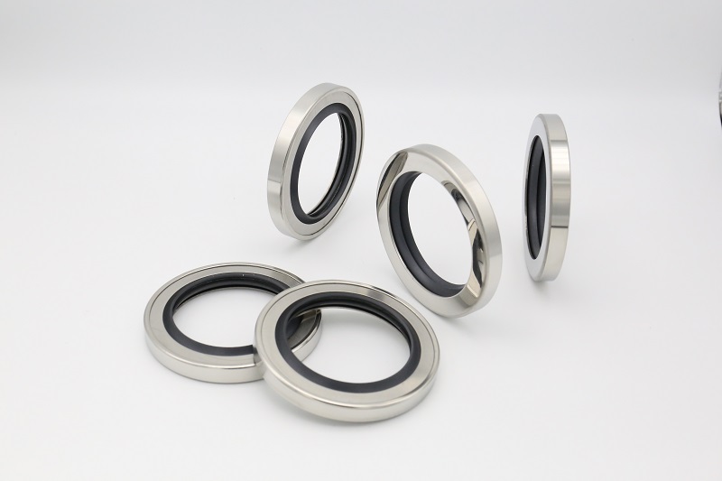 <font color='#FF0000'>PTFE stainless steel high pressure frame oil seal</font>